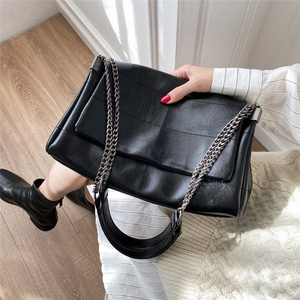 New Arrivals Hand bag Wholesale Fashion Ladies Soft Chain Bag High Capacity Women Luxury PU Leather Handbags