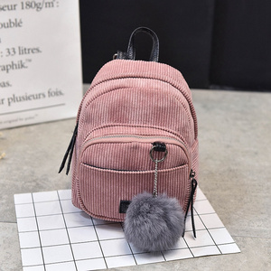 4 Color Fashion Cute Mini Shoulders Bags Girl New Design Shopping Backpack Korean Style Small  Canvas Girls Bags Backpack