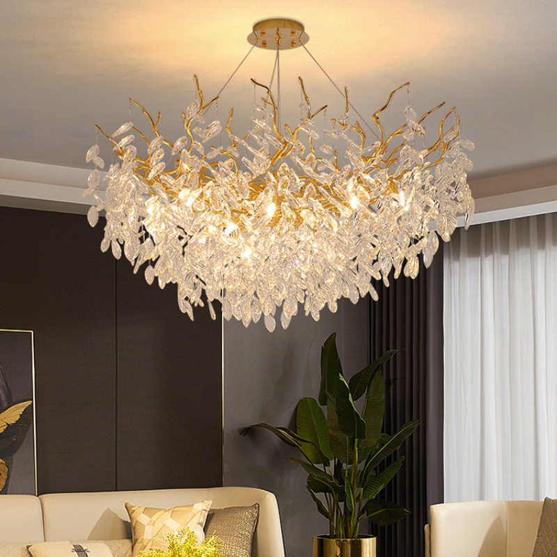 French Crystal Modern Chandelier Newest Design House Decorative Lighting for Hotel Living Room Bedroom