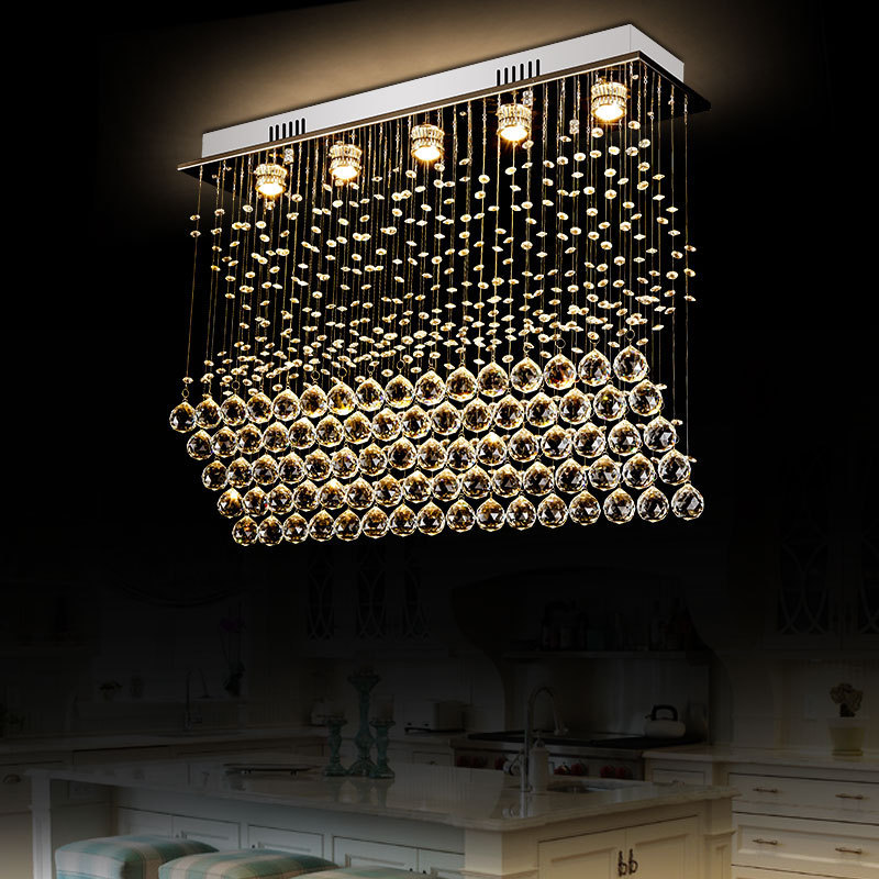 Unique Creative Design Gold Crystal Ceiling Light Waterford Modern Living Room Chandelier Art Deco