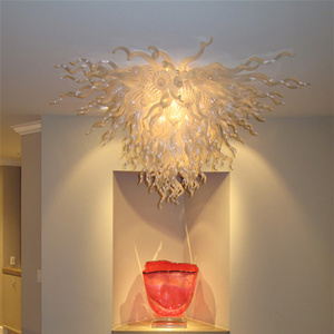 2023 New Arrival Murano Glass Chandelier Living Room Modern Art 110v-240v LED Ceiling Lights