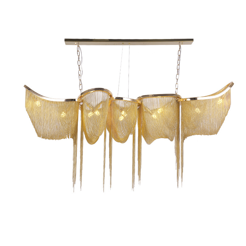 European Golden Flush Mount Luxury Decoration Indoor Hanging Pendant Chandelier Lighting