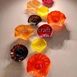 Fashionable Colorful Wall Art Modern Hanging Ceiling Murano Glass Decorations for Home Wall Arts