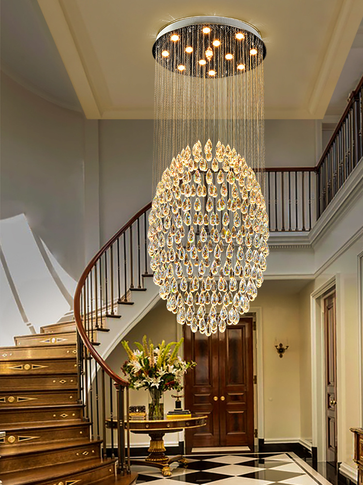 New Arrival Wholesale Price Led Light Fixtures Decorate Wedding Hall Lobby Flush Mount Chandelier And Hanging Lamps