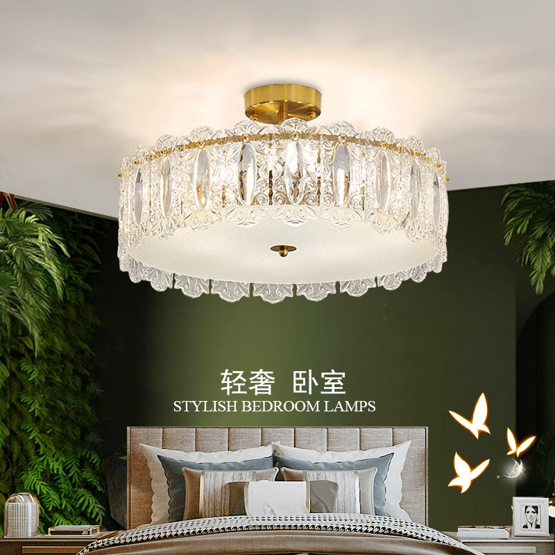 French Style Transparent Circle Ceiling Boards Lamp Design Wholesale Price Chandeliers &Pendant Lights