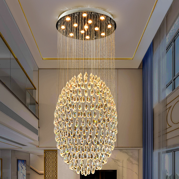 New Arrival Wholesale Price Led Light Fixtures Decorate Wedding Hall Lobby Flush Mount Chandelier And Hanging Lamps