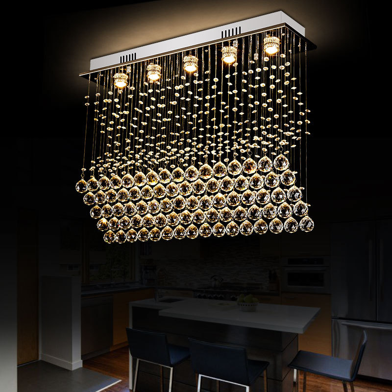 Unique Creative Design Gold Crystal Ceiling Light Waterford Modern Living Room Chandelier Art Deco