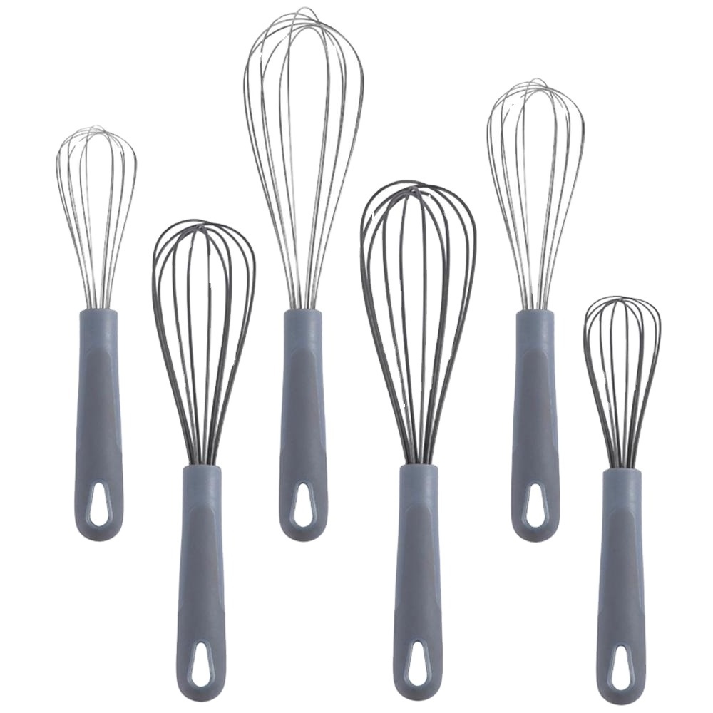 Hot Sale Stainless Steel Manual Egg Beater Kitchen Gadget Tools Silicone Egg Whisk Hand Mixer