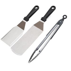 Professional Stainless Steel Spatula Set - Pancake Flipper - Oversized Hamburger Turner and Griddle Scraper