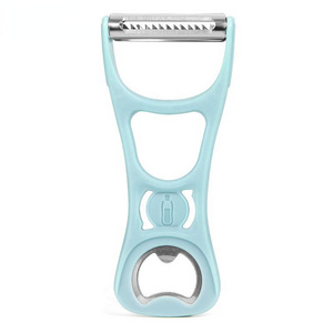 Kitchen Home Multifunction Plastic Bottle Opener Fruit Vegetable Potato Julienne Peeler Slicer