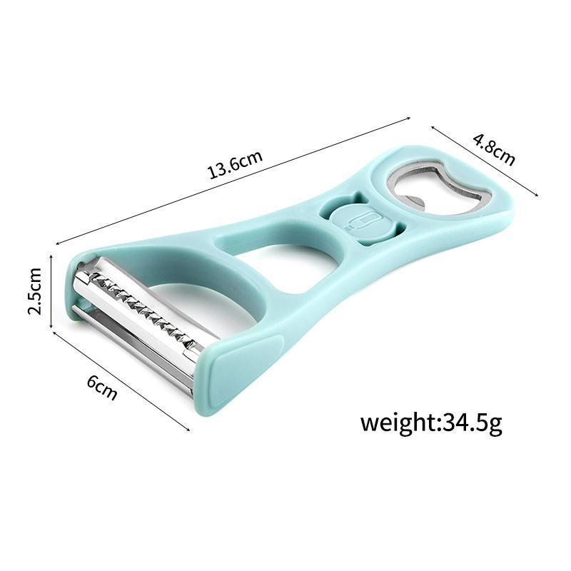 Kitchen Home Multifunction Plastic Bottle Opener Fruit Vegetable Potato Julienne Peeler Slicer