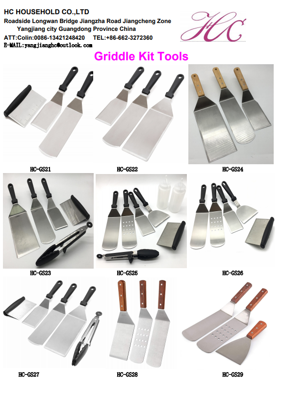 Professional Stainless Steel Spatula Set - Pancake Flipper - Oversized Hamburger Turner and Griddle Scraper