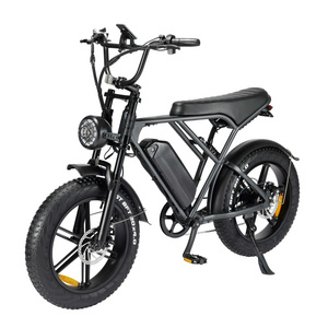 EU UK USA stock Cheap OUXI electric bike H9  20 26 inch fat tire ebike  250W 750W  50km/h snow bike with rear seat