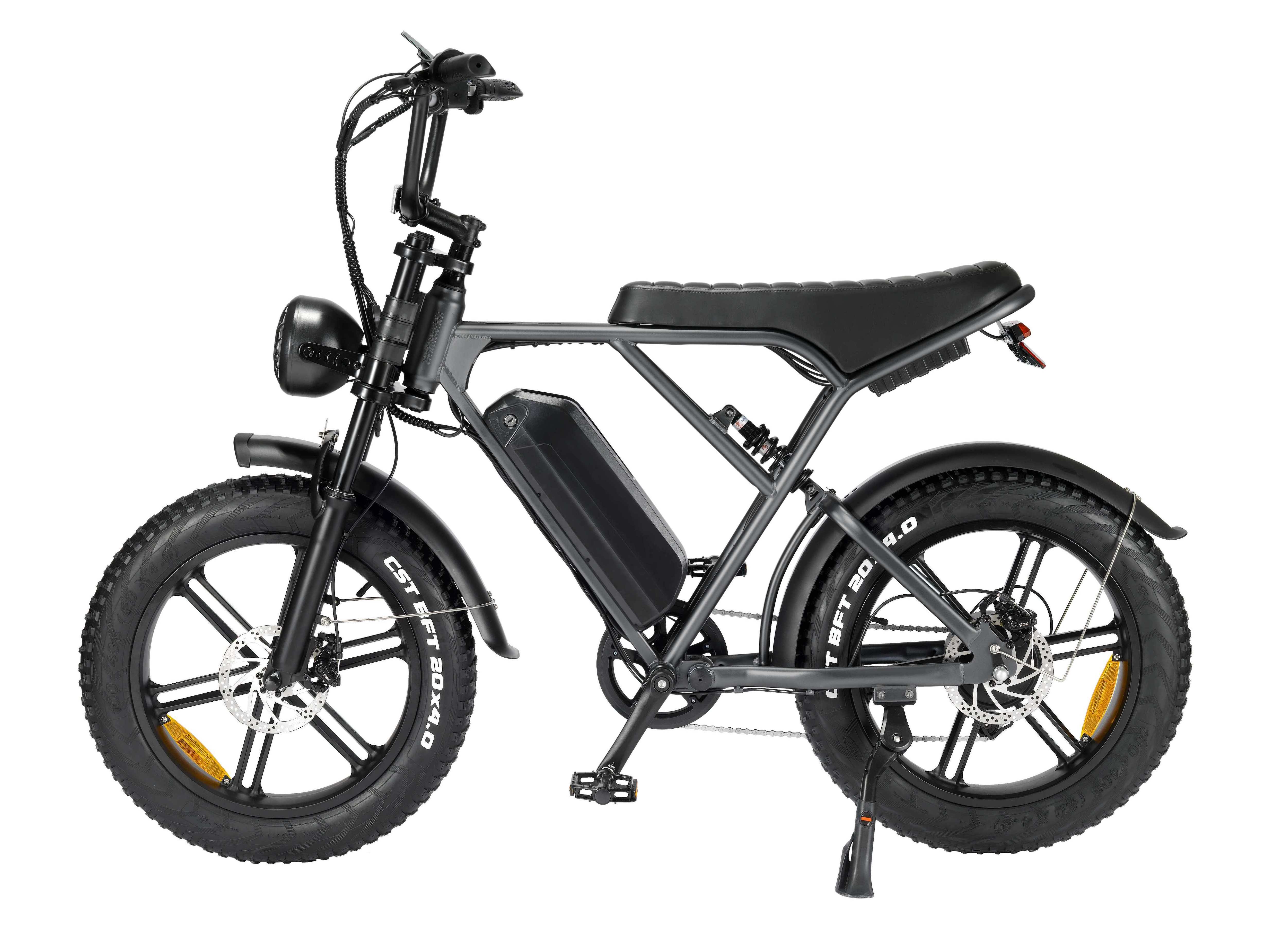 EU UK USA stock Cheap OUXI electric bike H9  20 26 inch fat tire ebike  250W 750W  50km/h snow bike with rear seat