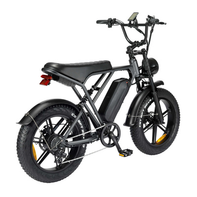 EU USA UK free shipping  oil brake electric bike 48V 15AH electric bicycle OUXI H9 20 inch fat tire adults ebike 750W