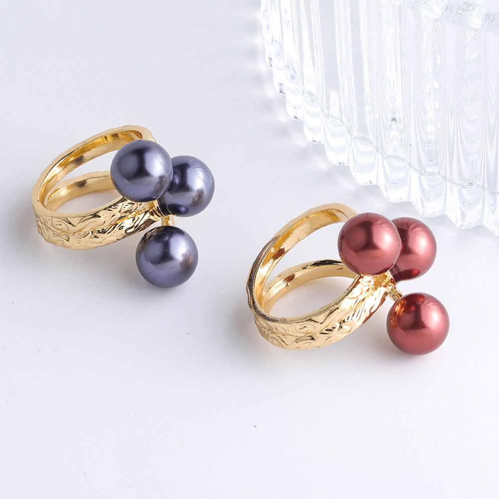 Cring CoCo Pearl rings New Gold Plated Gray Red Black PolynesianJewelry  Hawaiian jewelry wholesale Rings Gifts