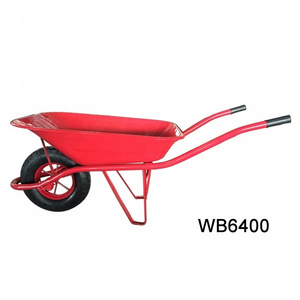 Heavy Duty Hot Sale Wheelbarrow Durabe Steel Construction Wheelbarrow WB6400 stainless steel with Low Price wheelbarrow