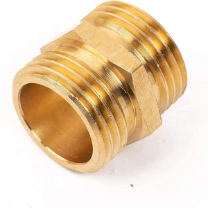 HBP 59-1 Garden Hose Fittings 3/4 Inch Male Male Water Connectors Adapter Brass Casting Garden Hose Adapter Equal Union