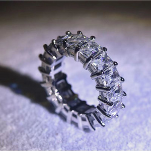 Wheel ring electroplating inlaid zircon diamond ring