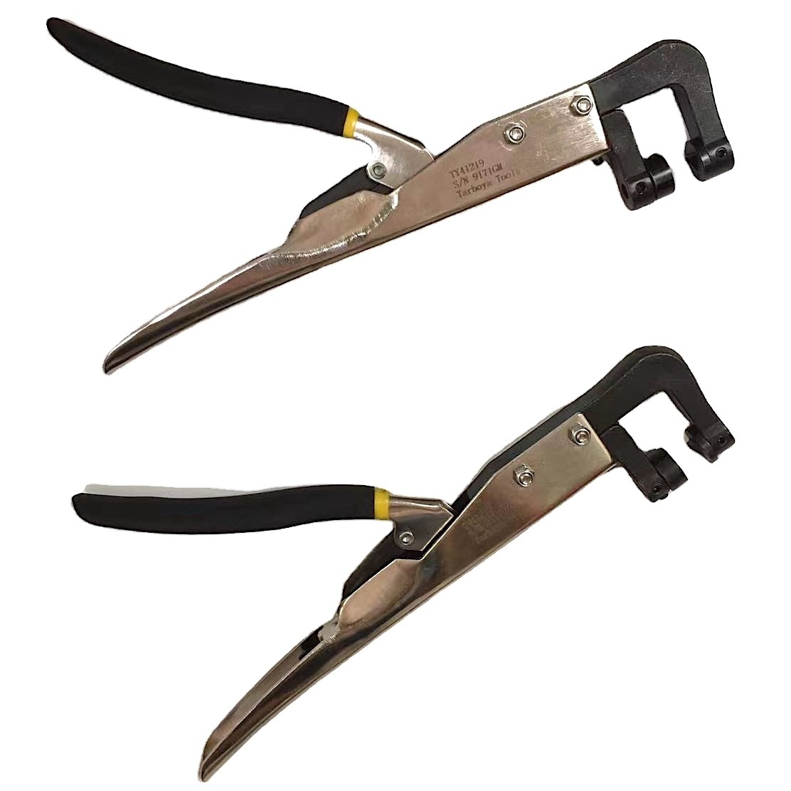 Metal Channel Letter Hole Punch Pliers raises a louvered shaped projection on metal edges with compound handle leverage LED tool