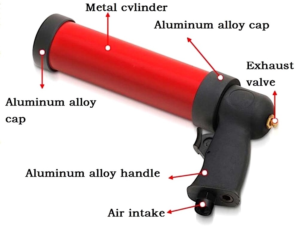 TY92031R Pneumatic Rigid Caulking gun accepts standard cartridge 2