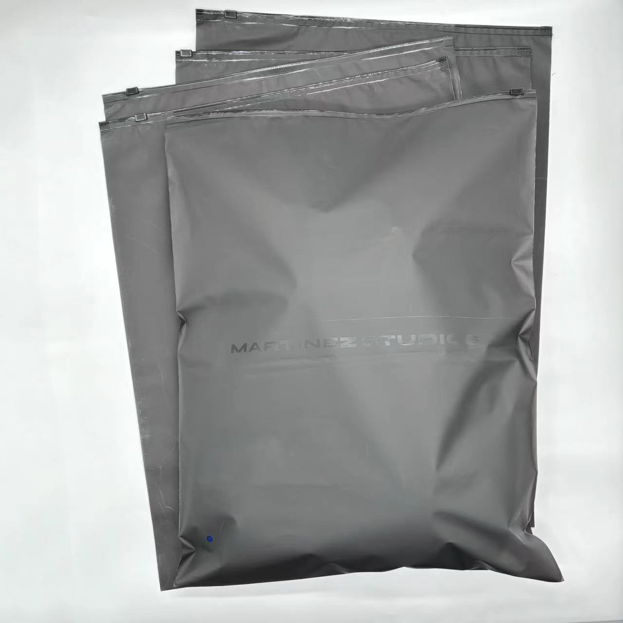 Custom LOGO Black T-Shirt Zipper Bag Plastic Packing Bags Ziplock Bags Frosted Swimwear Zip Lock