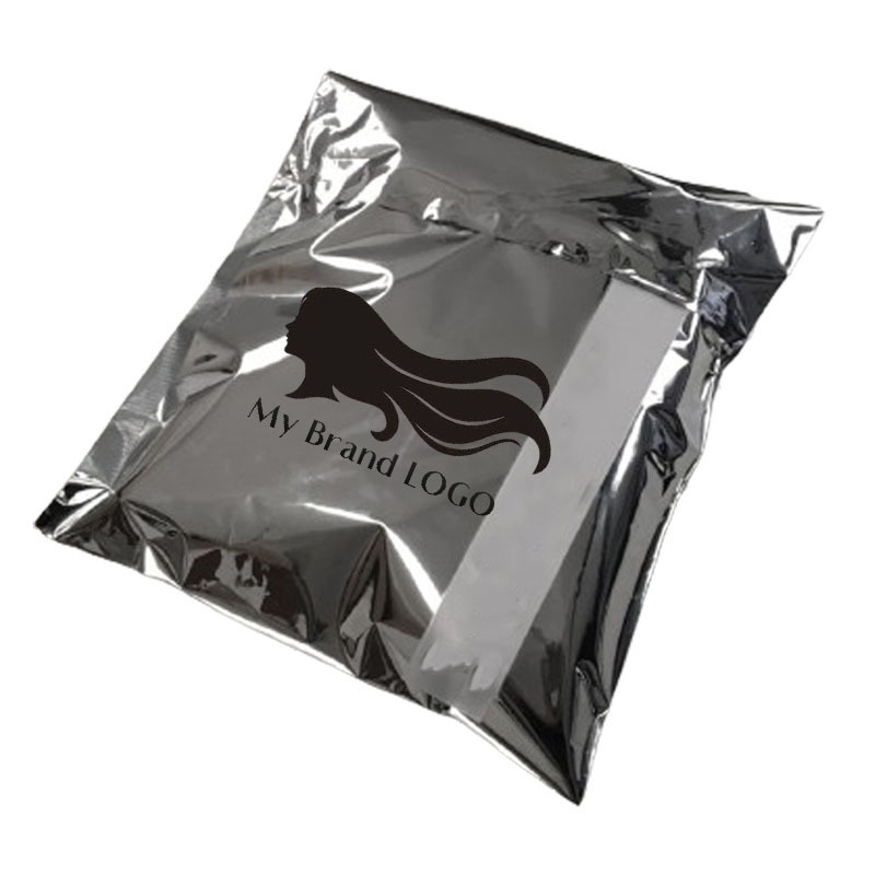 Custom LOGO Printed Packaging Bags Shipping Silver Shipping Bags for Clothing Apparel Shoes Poly Shipping Mailer