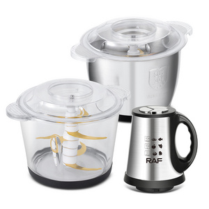 Household commercial kitchen multifunctional cooking machine stainless steel cup and glass body 3 in 1