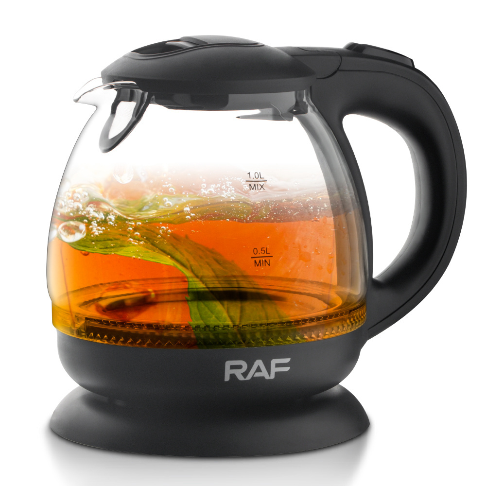 Rotation Base 1L Capacity 1600W Glass Kettle Tea Maker electric kettle