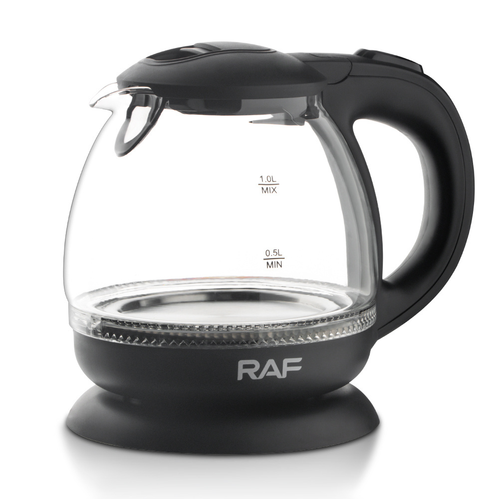 Rotation Base 1L Capacity 1600W Glass Kettle Tea Maker electric kettle