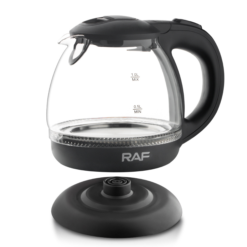 Rotation Base 1L Capacity 1600W Glass Kettle Tea Maker electric kettle