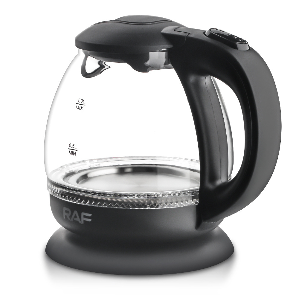 Rotation Base 1L Capacity 1600W Glass Kettle Tea Maker electric kettle