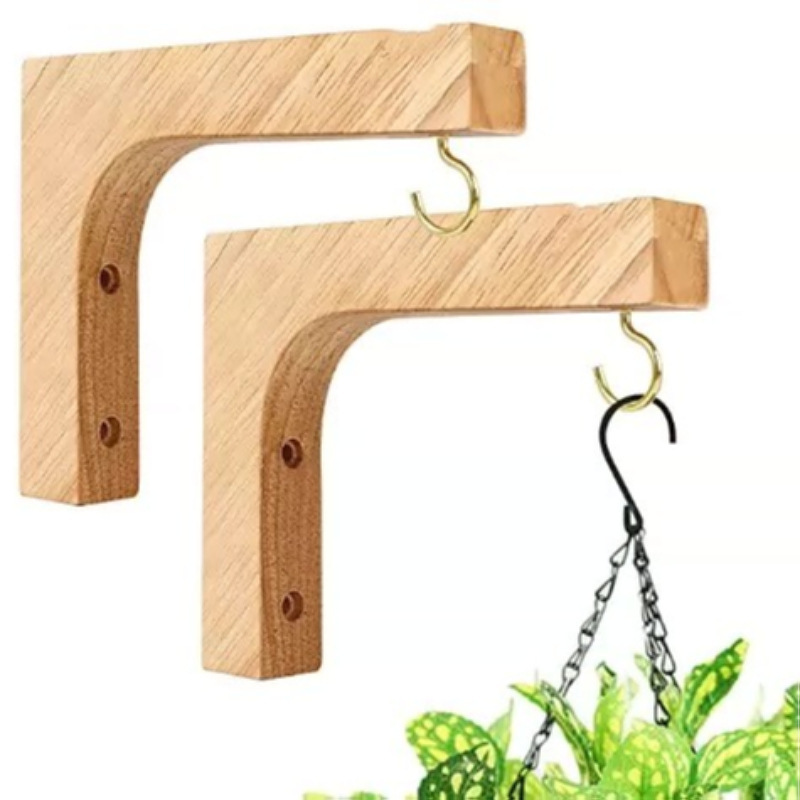 Hanging plant hanger - Indoor Wood plant hanger - Wall hanging plant holder