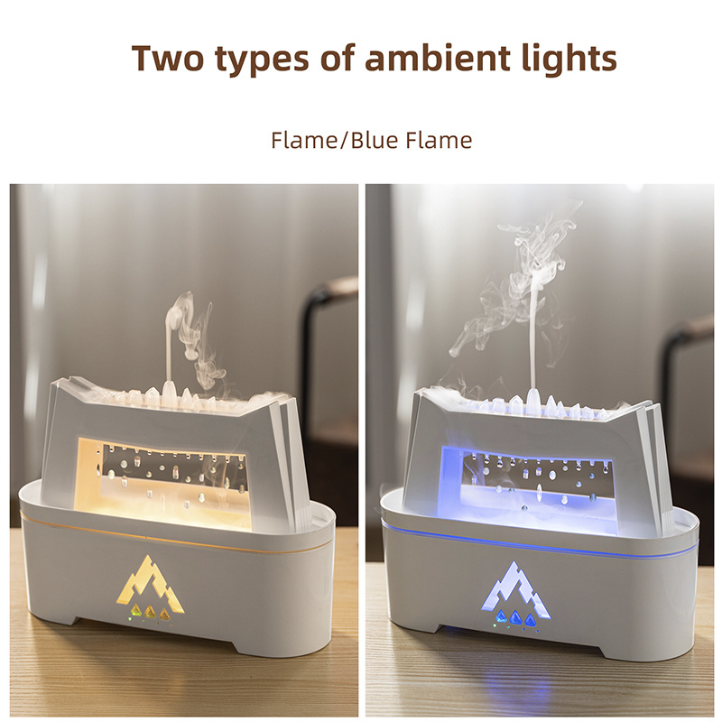 Creative new raindrop humidifier simulation flame aroma machine Home hotel fragrance machine essential oil water adornment