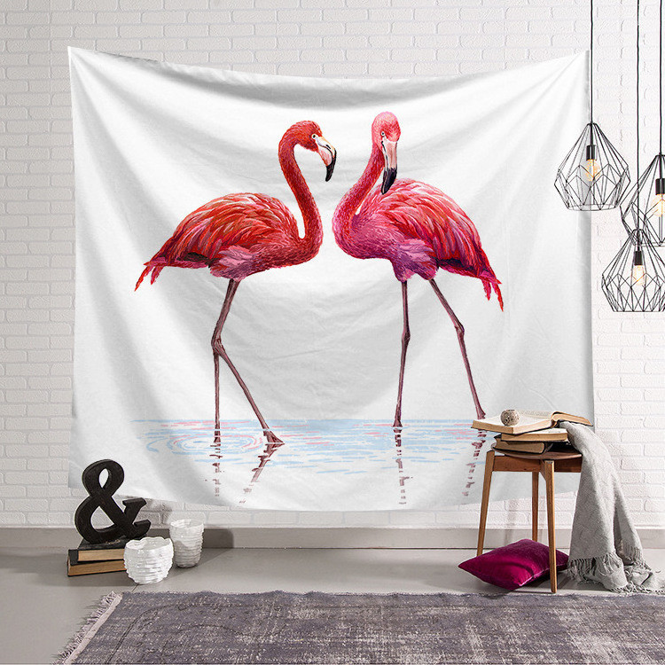 G&D Cute Animal Flamingo Modern Style Home Decor Wall Hanging Tapestry