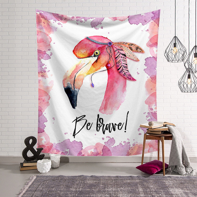 G&D Cute Animal Flamingo Modern Style Home Decor Wall Hanging Tapestry