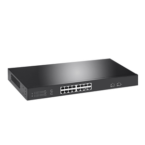 16 Port Gigabit PoE+ Rack Mounting Lite Managed Switch With 2 Gigabit SFP Uplink