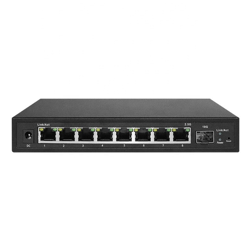 8 Port 2.5G Multi-Gigabit Easy Smart Managed PoE Desktop Switch With 1 10G SFP Slot Uplink