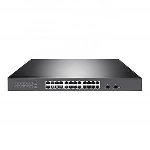 380W 24 Port Gigabit Lite Managed Rack Mount Poe switch  With 2 SFP Uplink