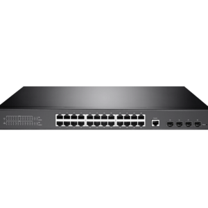 Layer 3 Managed Ethernet Switch With 24G Ethernet AJ45 Ports And 4 10G SFP Fiber Ports SR-ST3428F