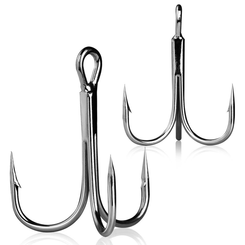 Braided Sharp Triple Sea Fishing Hard Lures for Freshwater and Saltwater Fishing Accessories Treble Hooks