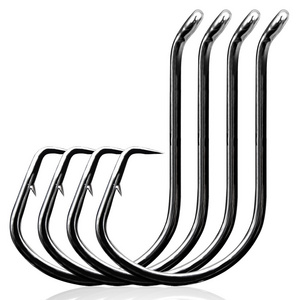 9KM Fishing Hook Saltwater Stainless Steel Heavy Duty Fishing Assist Hooks Big Carp Live Bait Jigging Barbed Hook