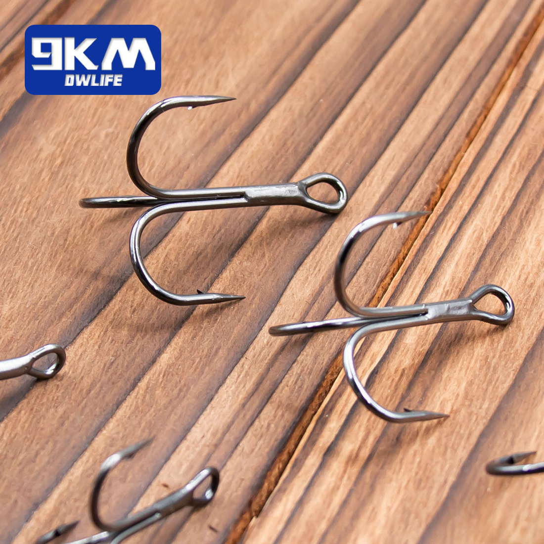 9KM Carbon Steel Brabed Sharp Triple Hook Fishing Hooks on Hard Lures Saltwater Fishing Accessories  Fishing Treble Hooks High