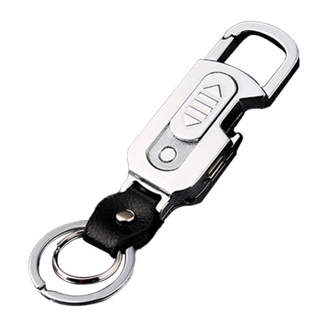 Windproof no flame tungsten heating coil outdoor multifunction usb electric cigarette rechargeable lighter keychain