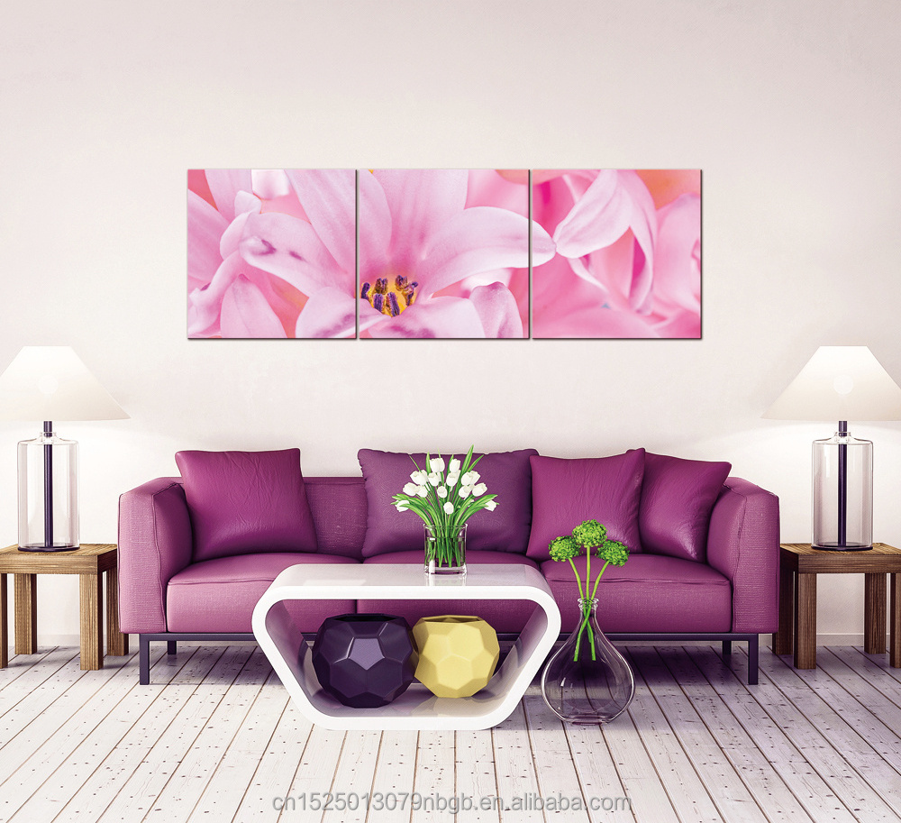 Modern  plant abstract arts combination Canvas prints Custom Design oil paintings flower wall arts decorative