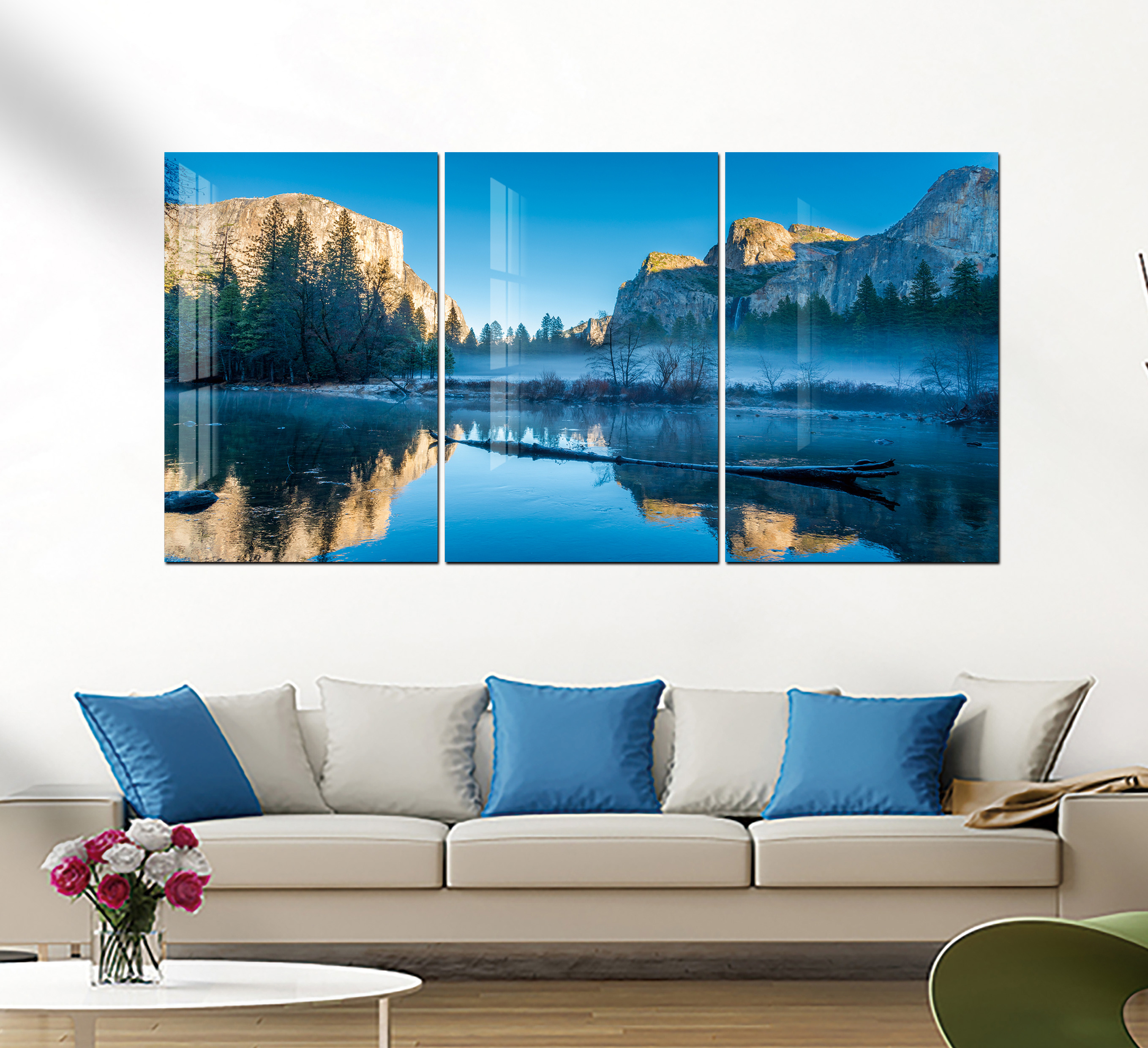 Custom Scenery Oil Painting On plexiglass Modern Oil Painting Printed Landscape Large Wall Art For Home Decor