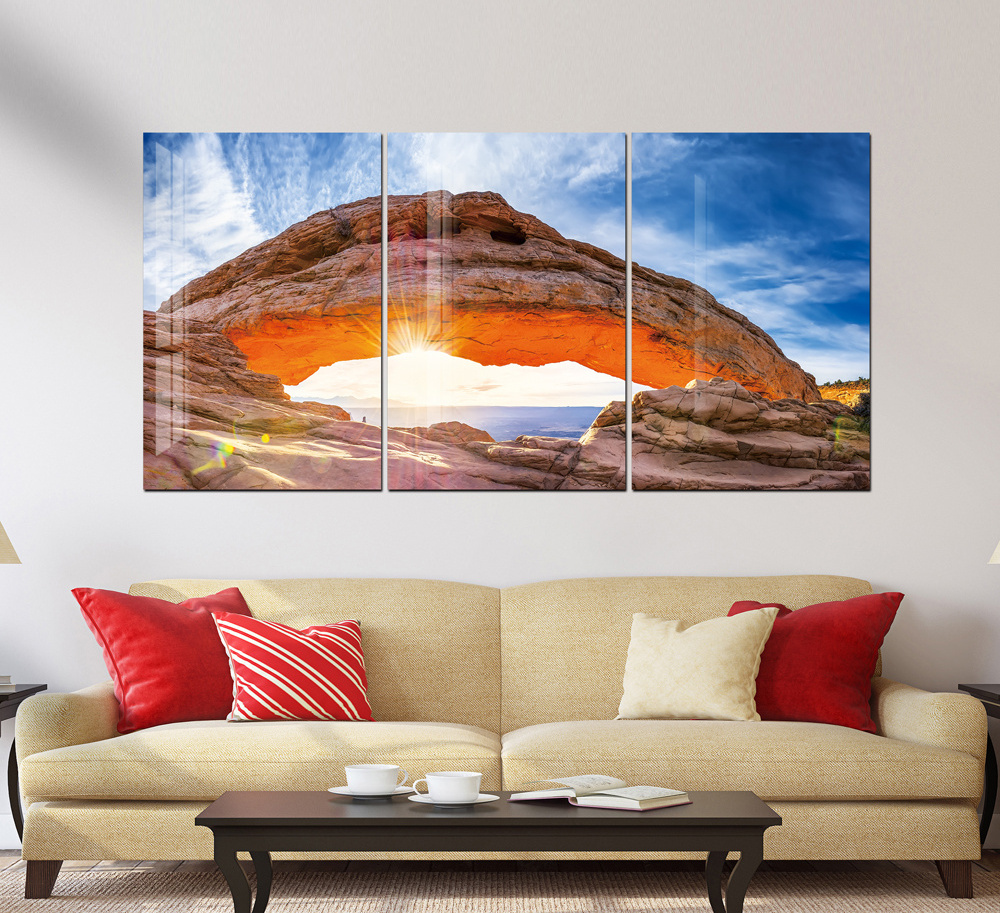 Custom Scenery Oil Painting On plexiglass Modern Oil Painting Printed Landscape Large Wall Art For Home Decor