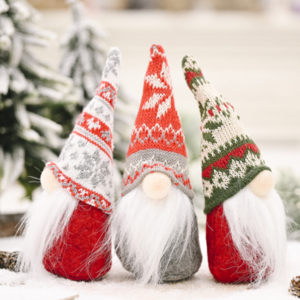 Delux Christmas Decoration Supplies Knitted Gnome Doll  Stuffed Gonk Plush Tomte Swedish Santa Plush Dolls For Kids