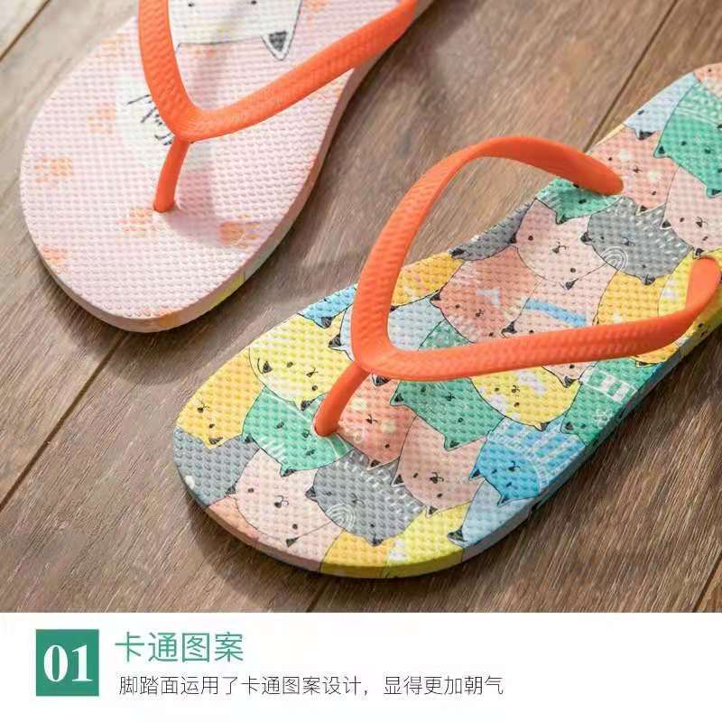 Mix Color Cheap Wholesale Custom Flip Flops With LOGO  Slipper Women