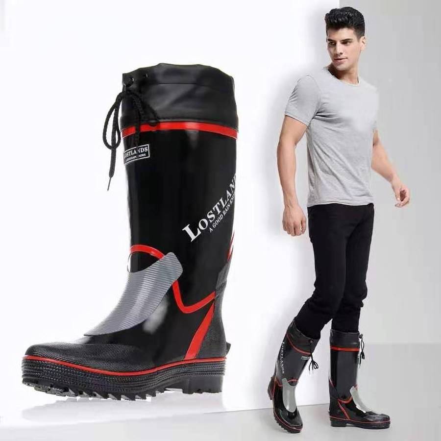 Fashion Rubber Boots Outdoor Boots Waterproof Rubber Rain Boots For Men